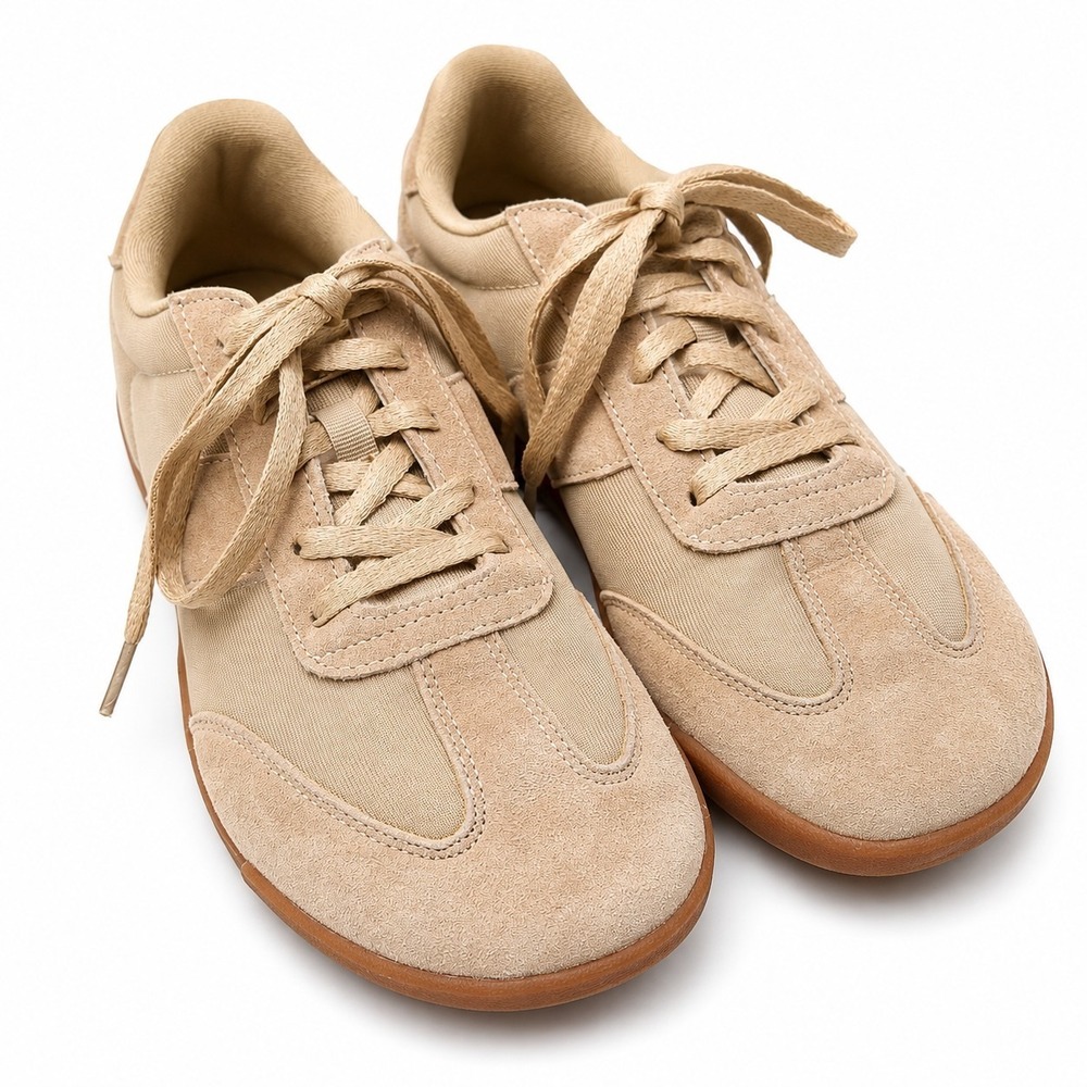WHITIN Wide Toe Box Barefoot Minimalist Sneaker Shoe Women Sz EU/40 US/8.5 Beige